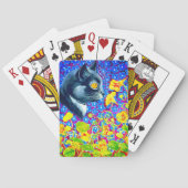 花の猫 トランプ (裏面)