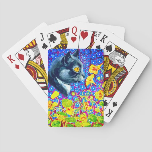 花の猫 トランプ (裏面)