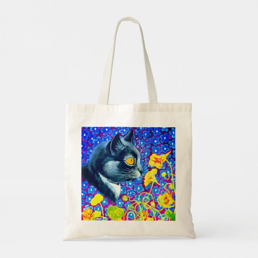 花の猫 トートバッグ (裏面)