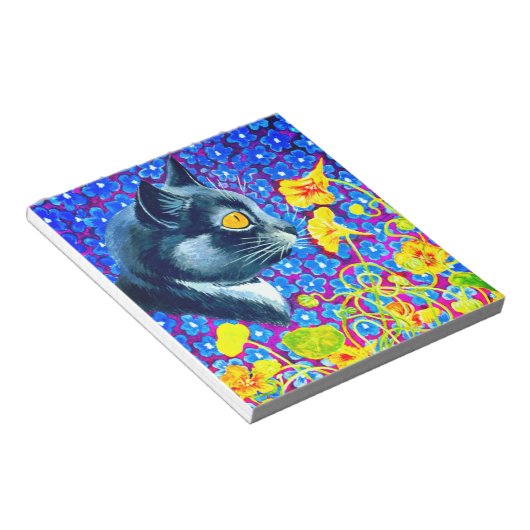 花の猫 ノートパッド (アングル)