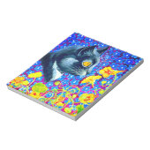 花の猫 ノートパッド (回転)