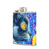 花の猫 フラスク (左)