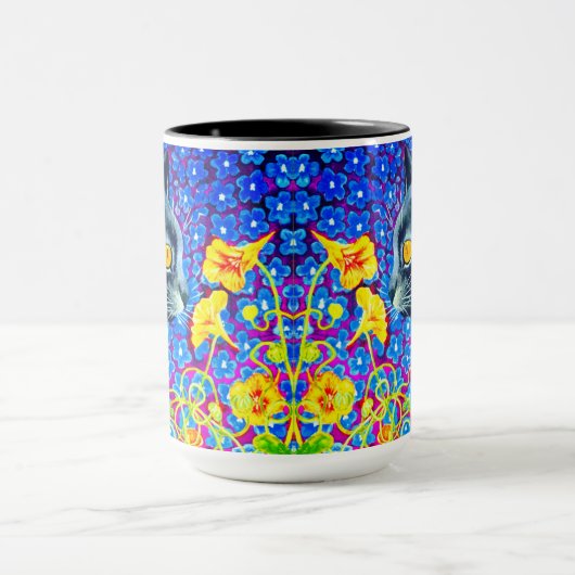 花の猫 マグカップ (中央)