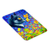 花の猫 マグネット (右側)