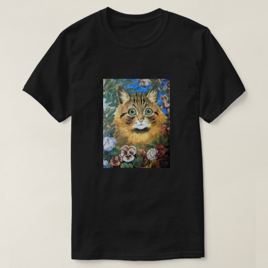 花の猫、ルイWain Tシャツ (デザイン正面)