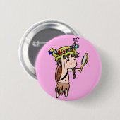 花の王冠 缶バッジ (正面&裏面)