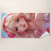 花の王女 ビーチタオル (正面)