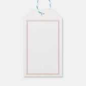 花の珊瑚とターコイズの感謝 ギフトタグ (裏面)