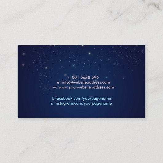 花の生命オーナメント – 宇宙エネルギーフロー 名刺 (裏面)