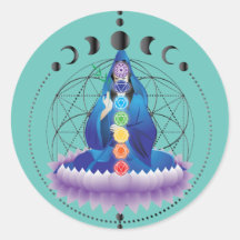 花の生命チャクラ女神v2ステッカー