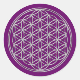 花の生命/ブルームデレベンス – 光沢のある結晶 ラウンドシール