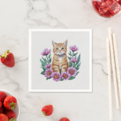 花の生姜猫 スタンダードカクテルナプキン (インサイチュ)