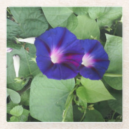 花の画像付きガラスコースター ガラスコースター