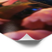 花の畑でダシュントのカラフル泡立て ポスター (コーナー)