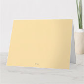 花の畑で愛らしいハリネズミの庭師 カード (裏面)