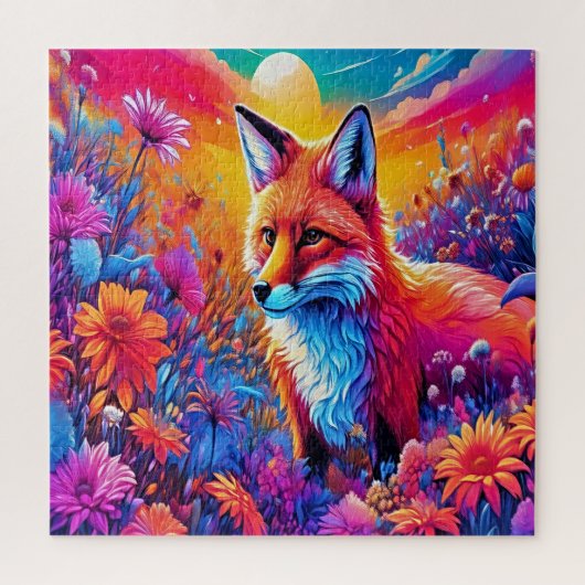 花の畑のカラフル。 ジグソーパズル (縦)