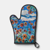 花の畑の中で 鍋つかみ (正面)