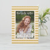 花の畑の金ゴールド卒業車パレード 招待状 (スタンド正面)