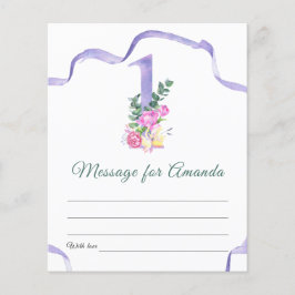 花の番号の誕生日タイムカプセルメッセージ