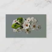 花の白いナシ 名刺 (裏面)