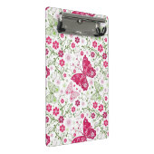 花の白いパターン ミニクリップボード (アングル)