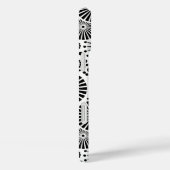 花の白黒ベクトル花パターン Case-Mate iPhoneケース (裏面 / 右)