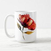 花の皿のコレクション コーヒーマグカップ (左)