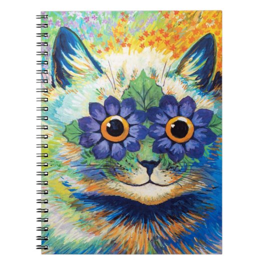 花の目の猫 | ルイス・ウェイン ノートブック (正面)
