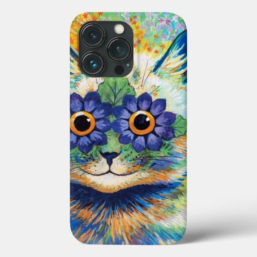 花の目をした猫｜ルイス・ウェイン｜ Case-Mate iPhoneケース (裏面)