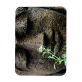 花の石像の庭園の彫像 マグネット (縦)