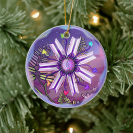 花の砂漠セラミックオーナメント セラミックオーナメント