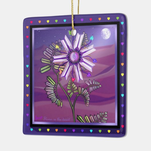 花の砂漠セラミックオーナメント セラミックオーナメント (左)
