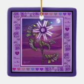 花の砂漠セラミックオーナメント セラミックオーナメント (裏面)