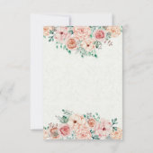 花の砂糖とスパイスとすべてが素敵なベビーシャワー 招待状 (裏面)