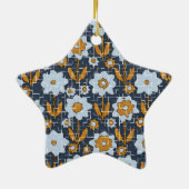 花の破片 セラミックオーナメント (裏面)