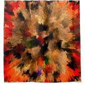 花の破裂…... シャワーカーテン (正面)