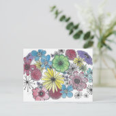 花の破裂 ポストカード (スタンド正面)