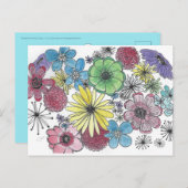 花の破裂 ポストカード (正面/裏面)