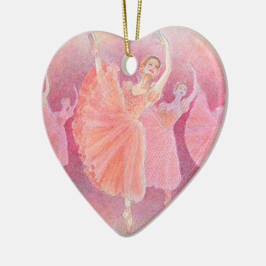 花の磁器のオーナメントのワルツ セラミックオーナメント (左)