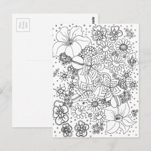 花の礫岩 ポストカード (正面/裏面)