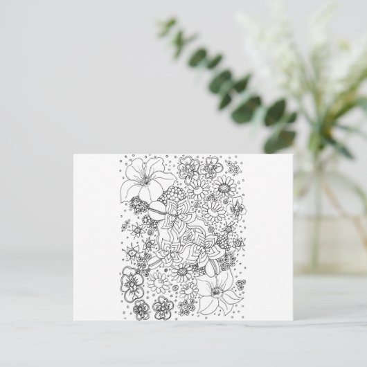 花の礫岩 ポストカード (スタンド正面)