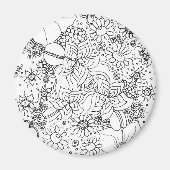 花の礫岩 マグネット (正面)