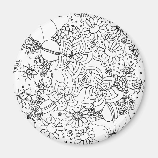 花の礫岩 マグネット (正面)