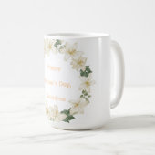 花の祖母リース 母の日ギフト コーヒーマグカップ (正面右)
