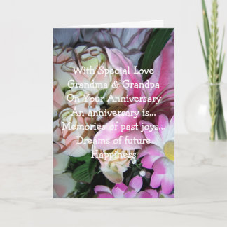 花の祖父母 結婚記念日 カード