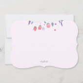 花の祝賀会の招待状 招待状 (裏面)