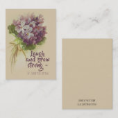 花の神聖なカードとのSt Ignatius Loyolaの引用文 名刺 (正面/裏面)