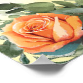 花の秋のブライダルシャワーポスター ポスター (角)