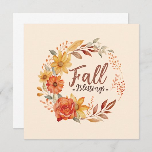 花の秋の祝福 (正面/裏面)