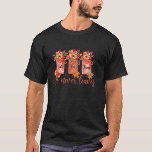 花の秋イエスは決して感謝し葉ていけない Tシャツ
